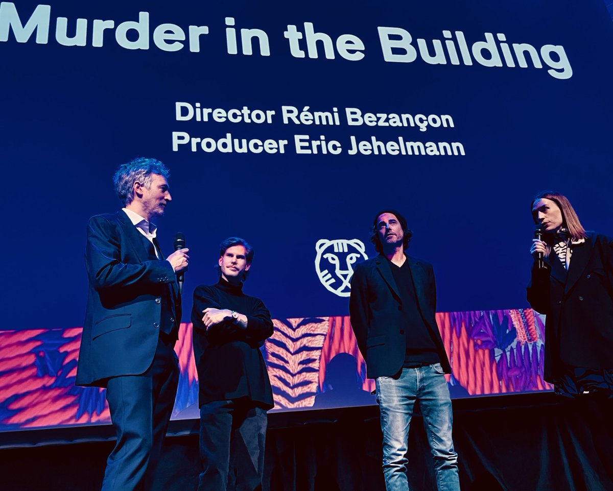 Première mondiale à Rotterdam ⁦<a href="/IFFR/">IFFR</a>⁩ du film #LeCrimeDu3eEtage de ⁦<a href="/RBezancon/">Rémi Bezançon</a>⁩ ⁦<a href="/laetitiacasta2/">Laetitia Casta</a>⁩ ⁦<a href="/GillesLellouche/">Gilles Lellouche</a>⁩ ⁦<a href="/GGallienne/">Guillaume Gallienne</a>⁩ ⁦<a href="/SNDfilms/">SND</a>⁩