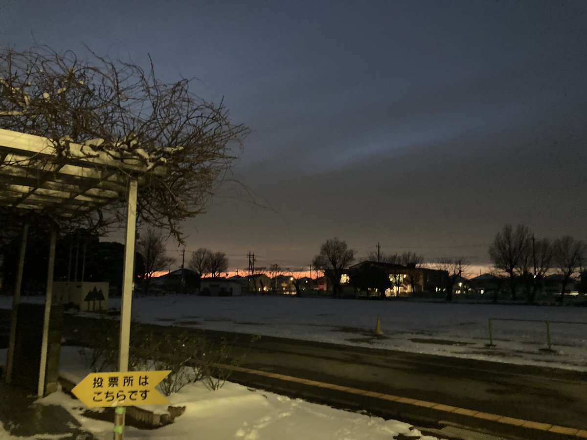 選挙速報の時間だぁーーーーー！！！
（当日夕方の投票は初めて
