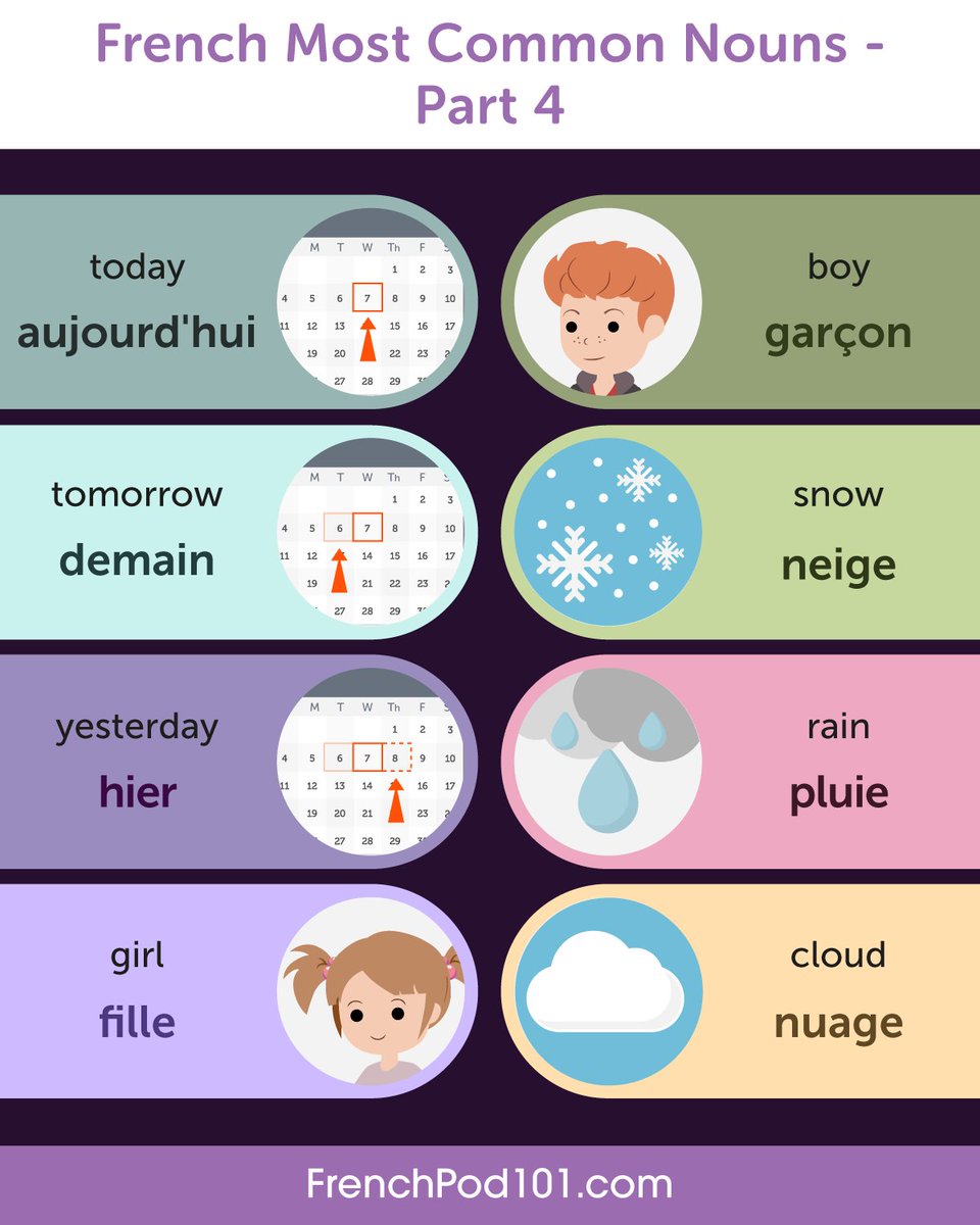 frenchpod101's tweet image. The words you’ll use the most = NOUNS! 🗝 Master the common ones and your French will level up FAST, matched with our language learning program here⬇️
🔗 bit.ly/4acoYVU

#StudyFrench #FrenchLanguage #DailyFrench