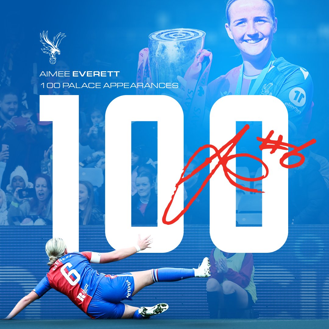 100 Palace appearances for our captain 🫡

There's only one Aimee Everett ❤️💙
