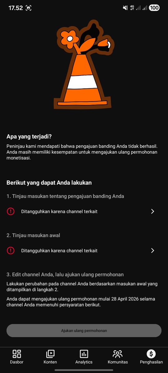 sr_creatorr's tweet photo. Hallo @TeamYouTube saya sudah putus asa dengan youtub .kedua akun saya telah di dismonetisasi karena akun terkait.sedangkan akun terkait sudah tidak ada.tolong bantu saya menghapus semua data saya diyoutub.saya ingin berpindah ke plapfom lain 
https://t.co/jQvWPEbfDM
Terimakasih https://t.co/5IWiN6uBgr