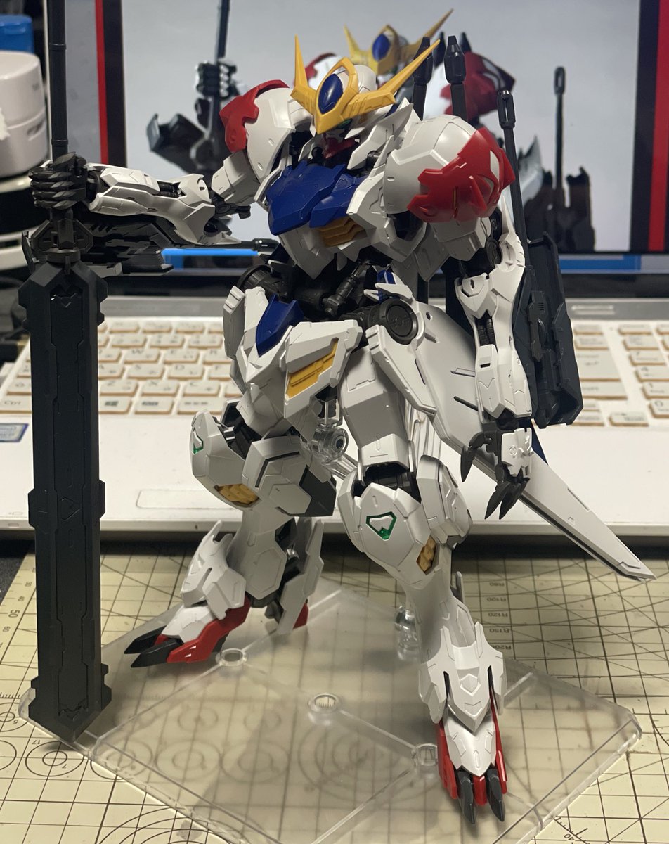 MGバルバトスルプスの素組み完成⸜(*˙꒳˙*)⸝ﾜｰｲ! スミ入れとかは