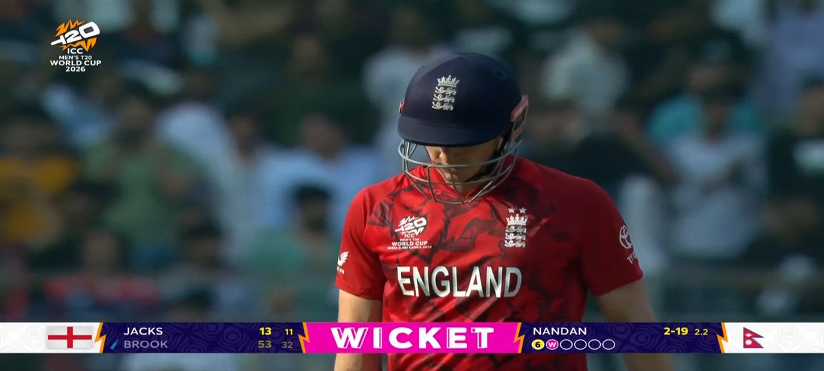Well Played captain Harry Brook ....!!!

53(32) balls again Nepal in touch condition 

#Cricket #WorldCup2026