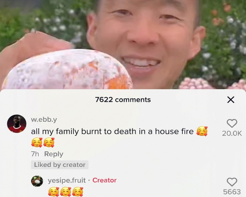 🇨🇳 Un señor chino se hizo viral en TikTok y la gente se dio cuenta de que respondía a todos los mensajes con '🥰🥰🥰' porque no entendía inglés.