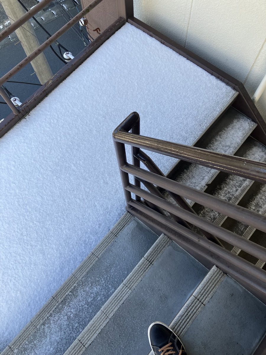 雪積もった