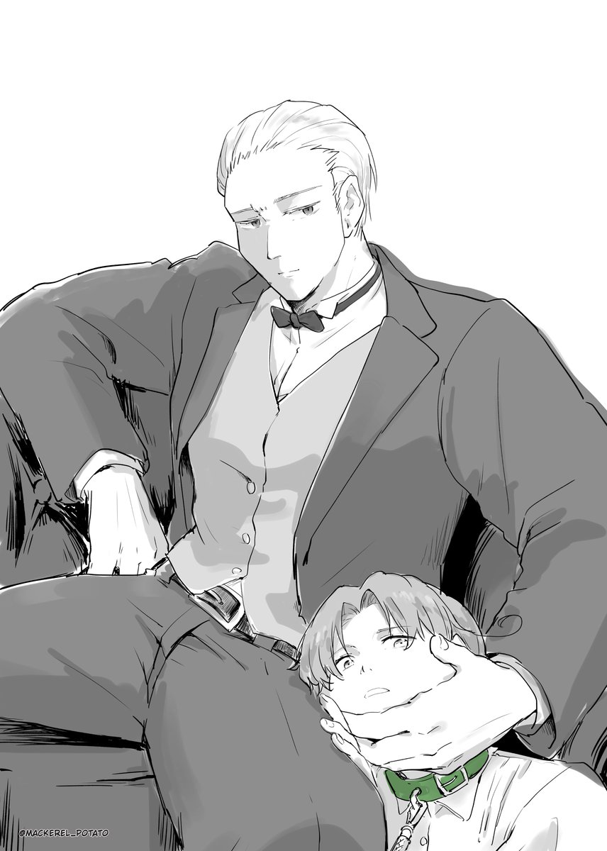 今月のワンドロのアイデア描こうとしたらこれ😭
⚠️首輪