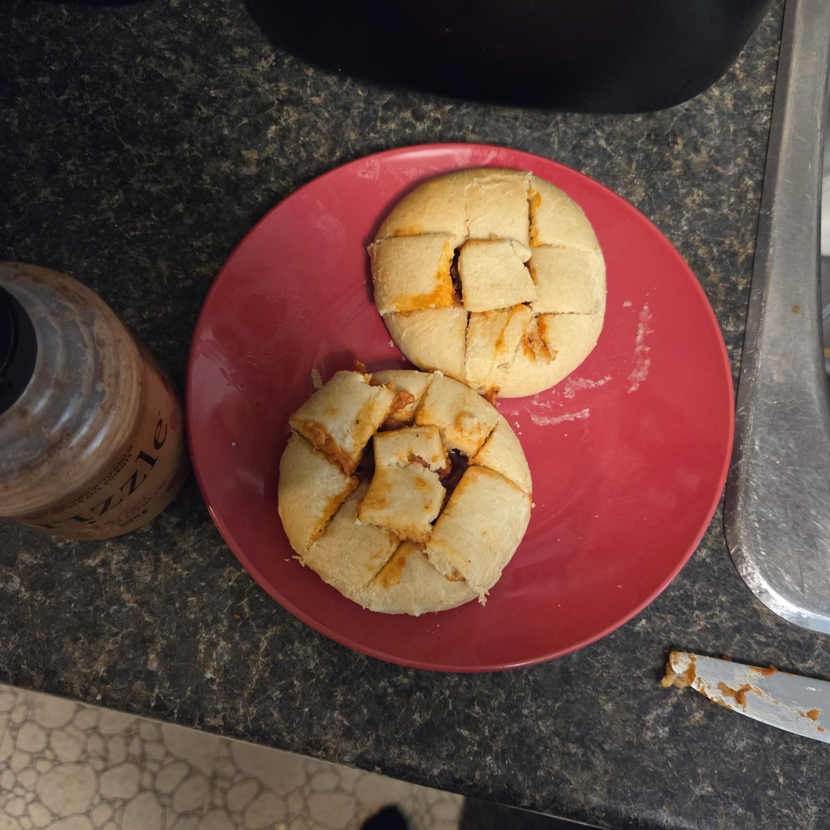 Pockets with chili infused honey