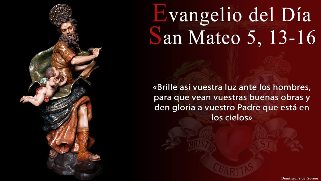 | EVANGELIO | 📖 Mt 5, 13-16

Para leer el pasaje completo 👇🏻 

dominicos.org/predicacion/ev…

#LasPenas #EvangelioDelDía  #CofradiasMLG