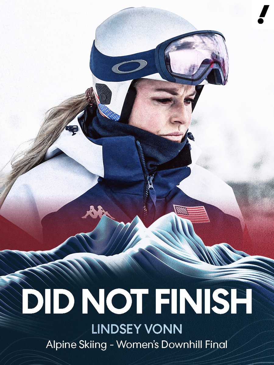 Lindsey Vonn will be helicoptered off the course following an early crash in the women's downhill final.

Vonn, 41, tore her ACL days before the Winter Olympics began.