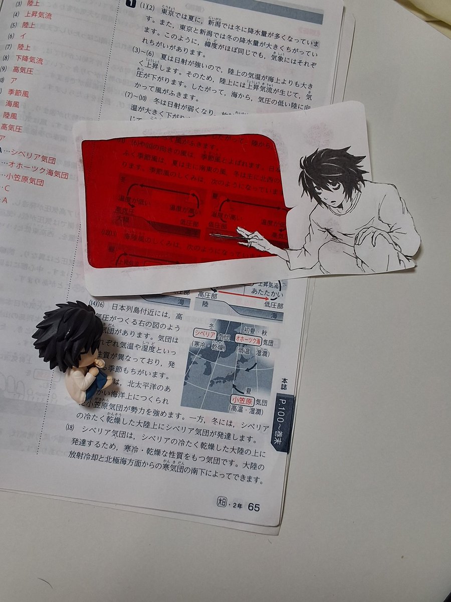 n_n8qll's tweet image. Lに勉強教えてもらえる赤シート作った。