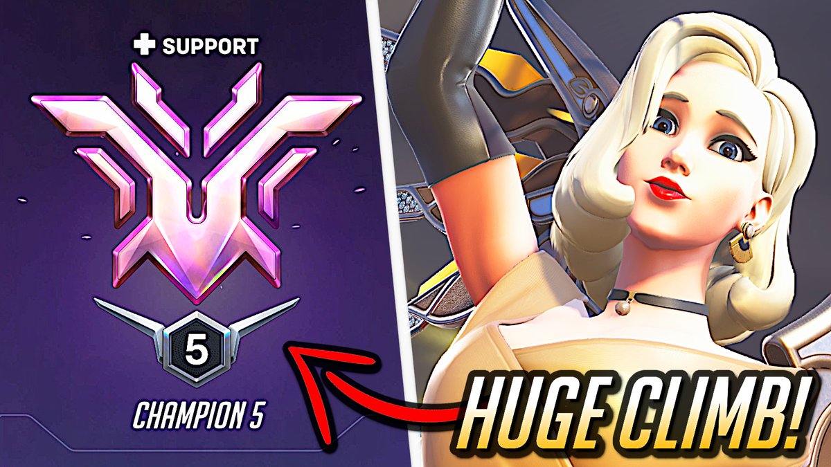 Reaching Champion with solo queuing Mercy!
New video is up now, hope you enjoy. 🤍  

Watch here: youtube.com/watch?v=VXCJm0…