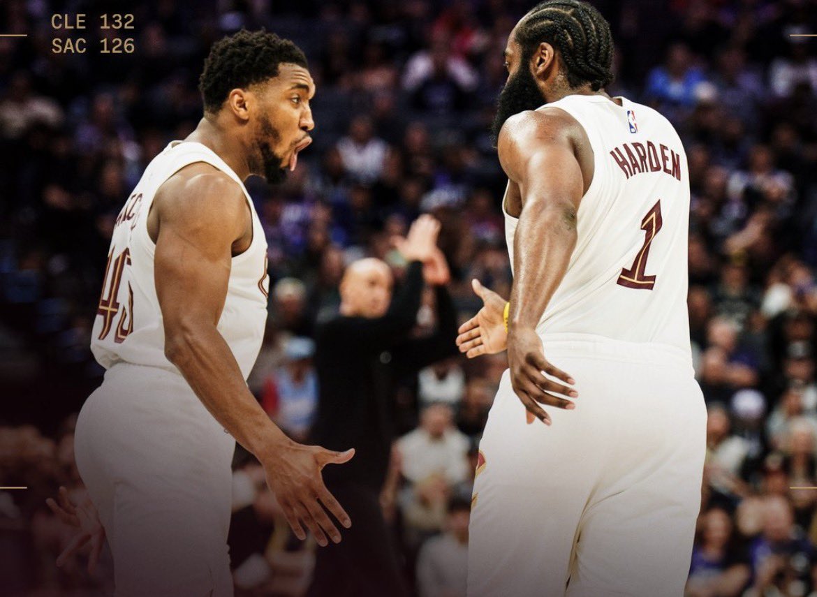 Good morning

Mitchell and Harden are the first Cavs teammates to each score 15+ points in the 4th quarter of a game in the play-by-play era (since 1996–97).