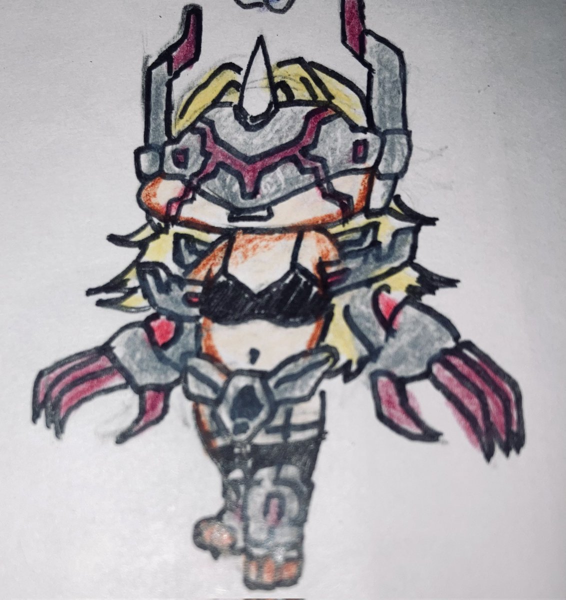 #オリキャライラスト
過去キャラのミニイラスト２