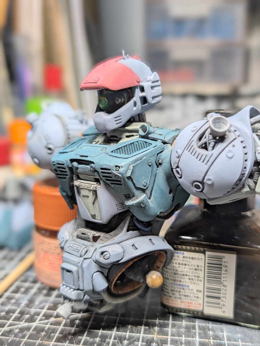 ん〜やっぱ色入って少しスミ入れしただけでテンションあがりますますね(´∀｀∩)↑age↑