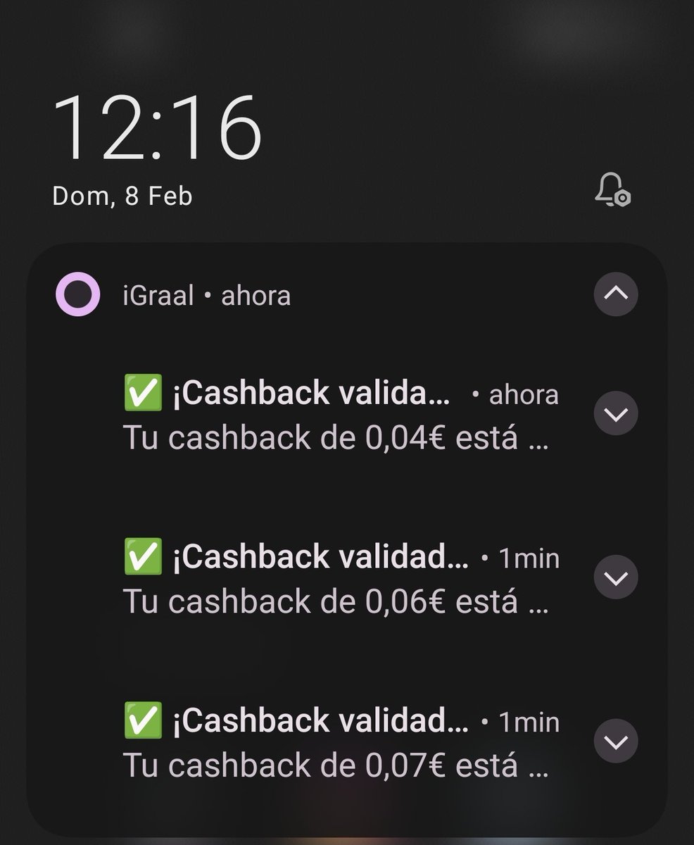 No despreciéis el Cashback, más de 1000€ al año 😉