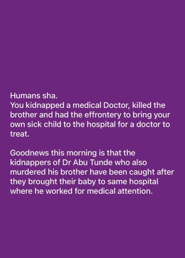 Edo state can never be a real place😂😂😂 how do you kidnap a doctor and then take your child to the hospital he works for treatment??????????