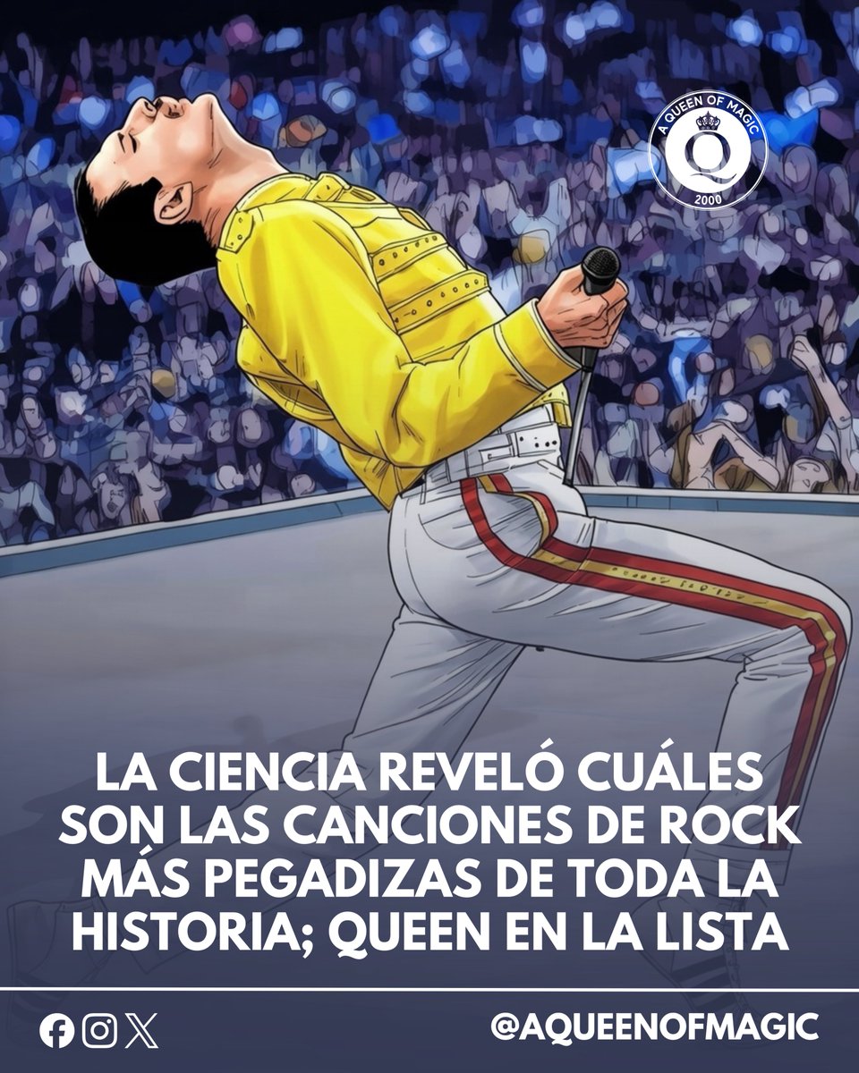 aqueenofmagic's tweet image. El rock no solo se siente, también se estudia. Un análisis científico se dio a la tarea de identificar cuáles son las canciones de rock más pegadizas de toda la historia, aquellas que se quedan en la cabeza desde el primer acorde y atraviesan generaciones.

El resultado…