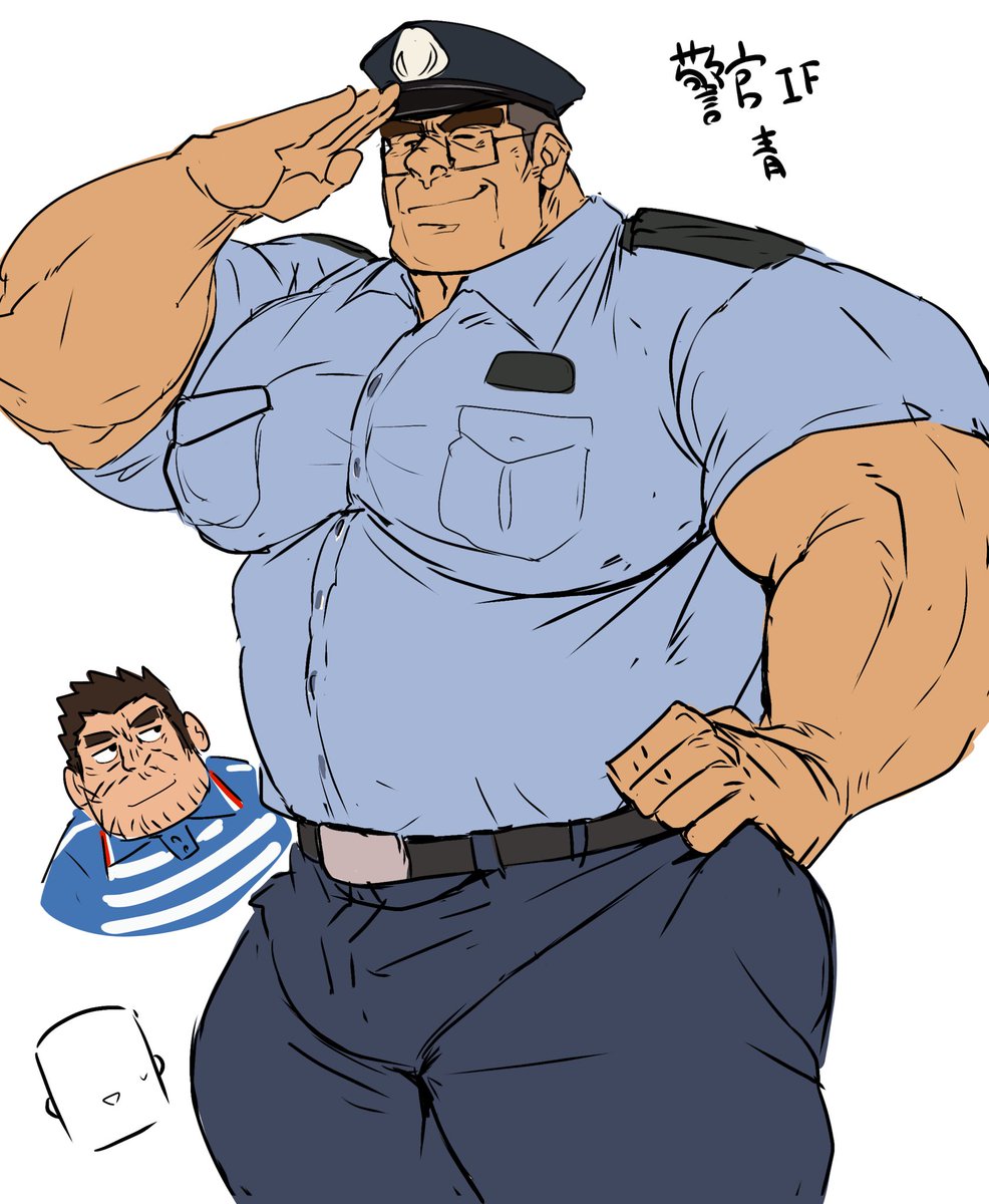 kaeru333938123's tweet photo. 他の職業ifとして青は警官が似合いそうかなと😃 https://t.co/fGZmNo2b5c