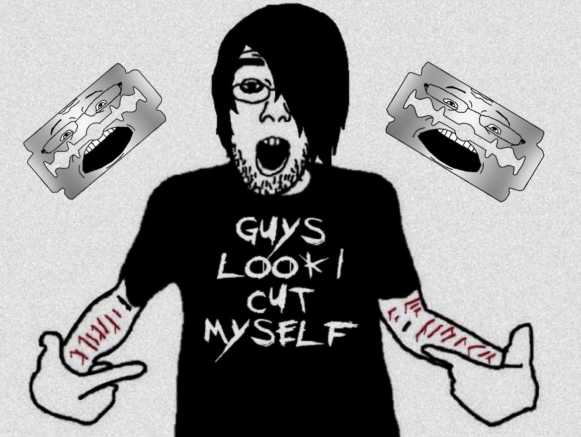 How it feels knowing the whole class knows u cut urself