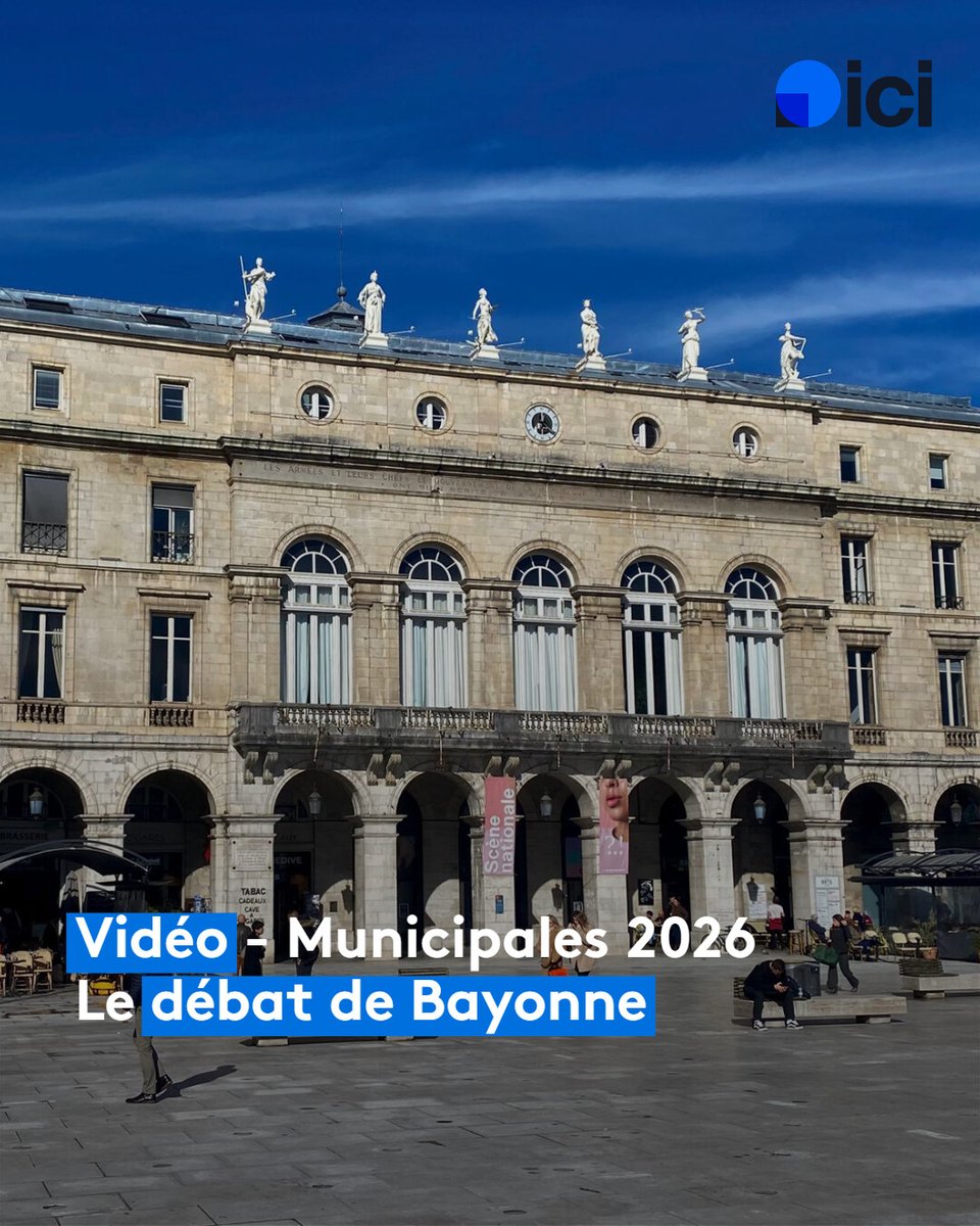 icipaysbasque's tweet photo. VIDÉO - Municipales 2026 : Revivez le débat entre les quatre candidats à la mairie de Bayonne

➡️ https://t.co/nQG8VhCs4d https://t.co/JSOEZCW37v