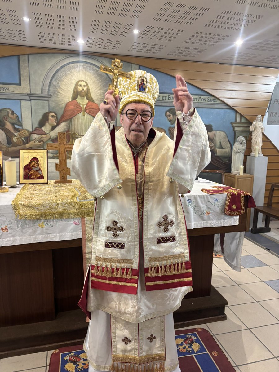 mgrnicolas's tweet photo. Samedi 7 février 2026 à Paris notre Patriarche Nicolas a ordonné au diaconat le frère Alphonse de Lille.
Le Père diacre Alphonse servira à Paris et dans la Métropole Lilloise.
Axios! https://t.co/7eESZF9jTO