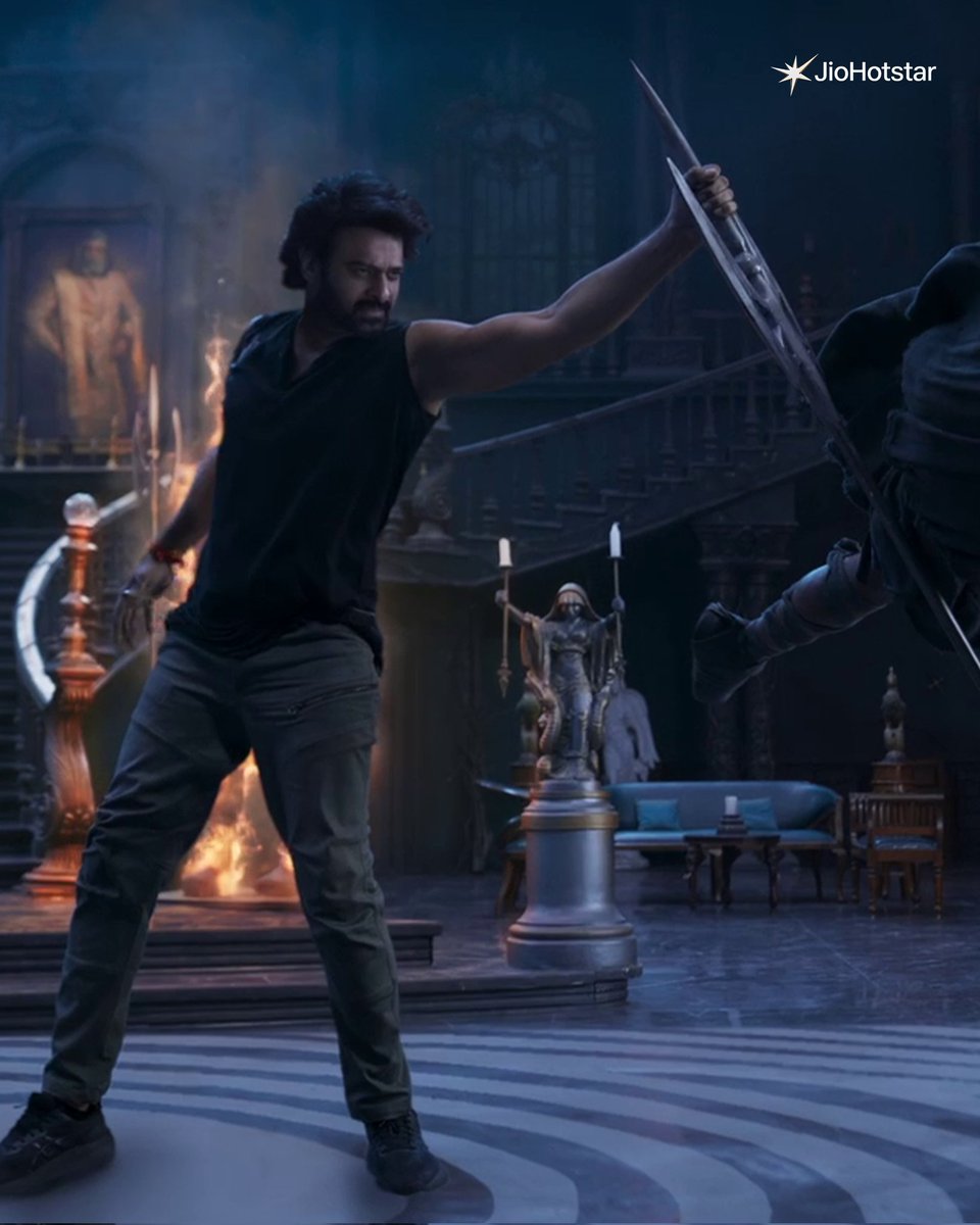 JioHotstarTel_'s tweet image. A Prabhas film without action? Deal not done. 😉

Step into a one-of-a-kind action experience with The RajaSaab. ⚔

Welcome India's Biggest Superstar Home with JioHotstar! 👑

#Top5 #TheRajaSaab #TheRajaSaabOnJioHotstar #JioHotstar