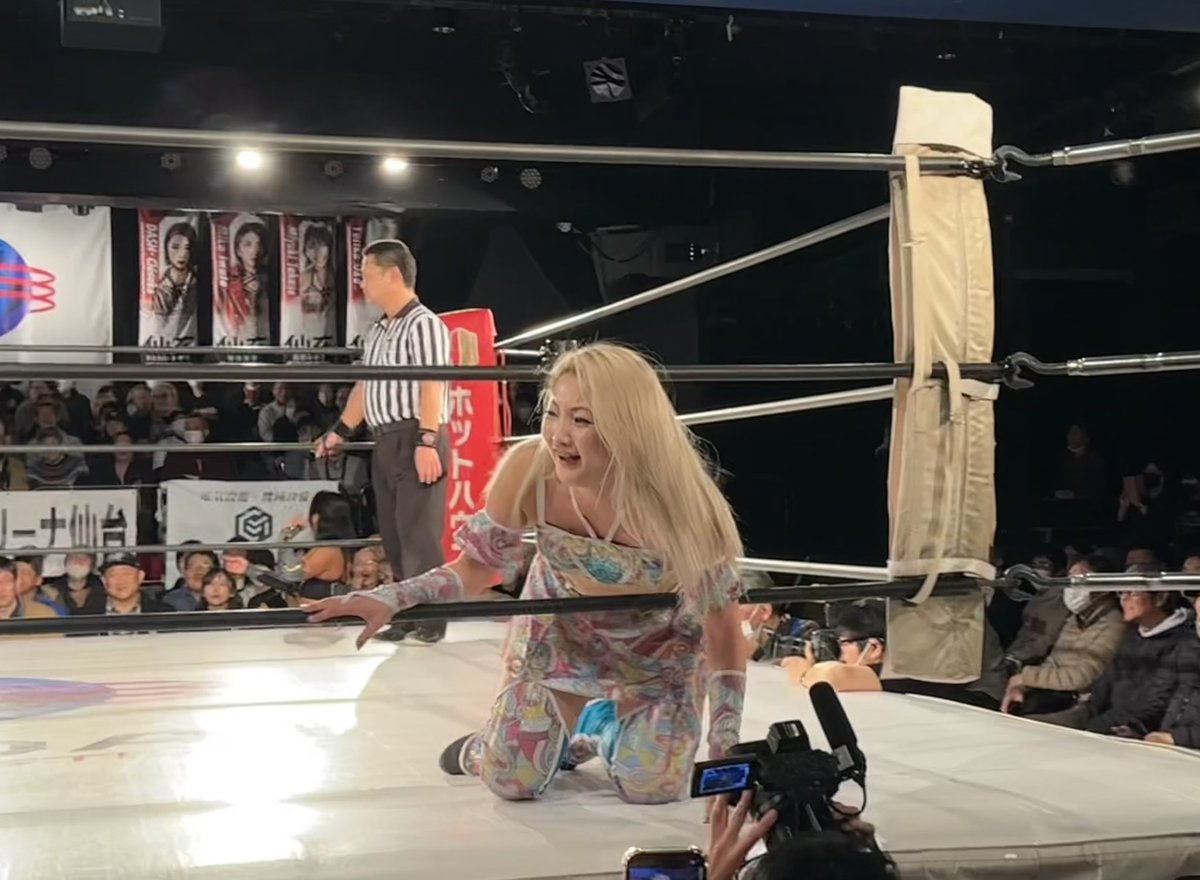 306発👏
＠mizunami0324 選手。受け手<a href="/ChiChi_evo/">Chi Chi 💅🏼</a> 選手🙇‍♂️
#SENJO #sendaigirls_pro