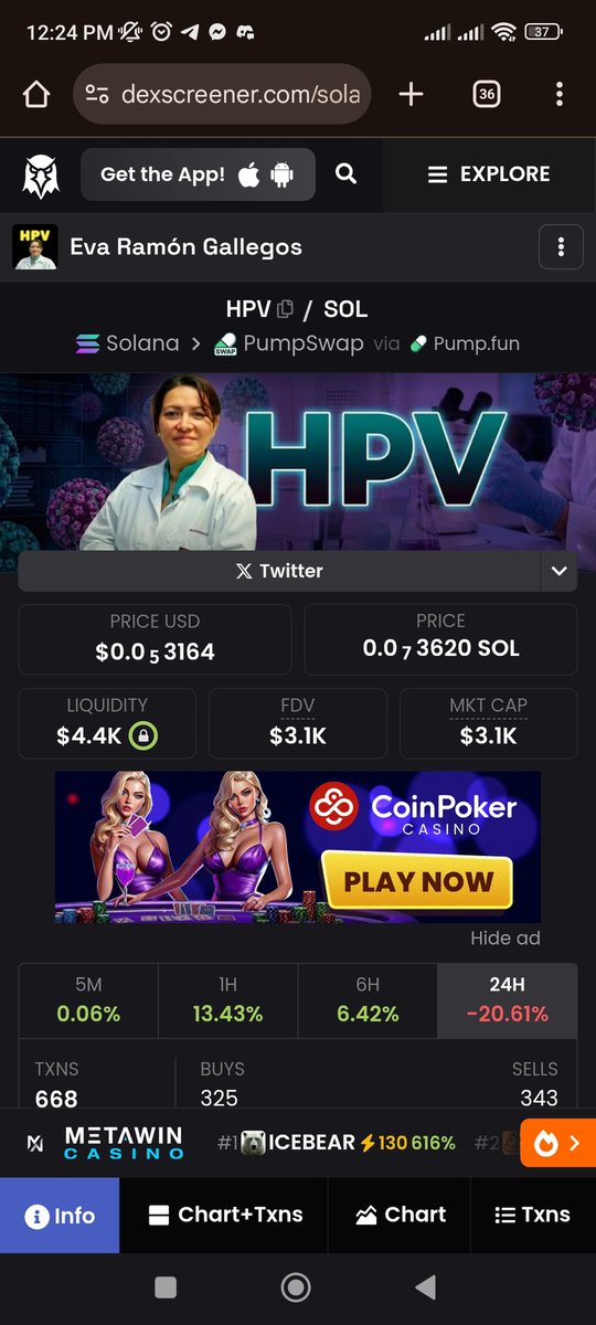 It's a crime for this gem to still be this low $HPV

<a href="/0xBroke007/">Broke Guy</a> <a href="/_logjam/">logjam</a>
@adamxbtt <a href="/blknoiz06/">Ansem</a>
<a href="/NobleCoins/">LEGEND</a>
<a href="/EvansOfWeb3/">EvansOfWeb</a> 

9zbvbpLEuhfcgDcwiThWvw5iWnTUTcP4CpA8MEYRpump