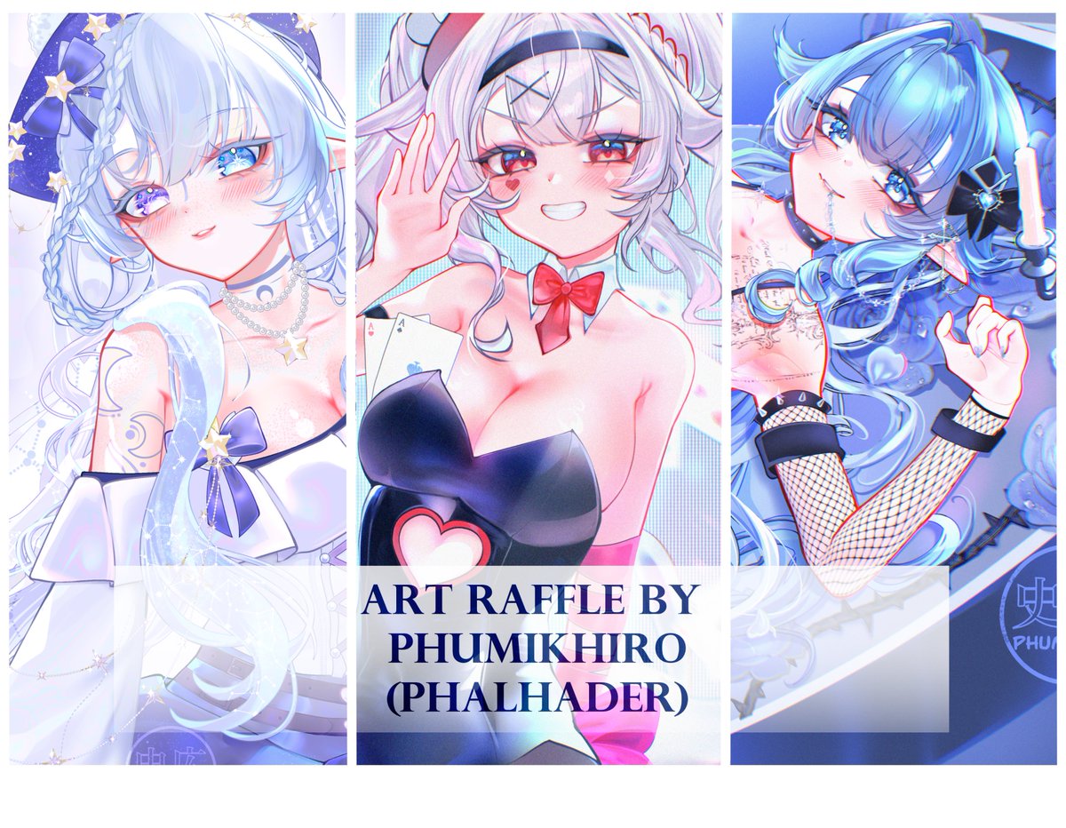 100 FOLLOWERS  ART RAFFLE! 𐔌՞ ܸ.ˬ.ܸ՞𐦯
To enter:
✦ follow me
✦💙+ RT
✦ Drop your OC/model

⩇⩇:⩇⩇ Raffle ends 10.03.2026!

Good luck and thank you for the support! 🤍
Also Available on my Vgen if you're interested! >⩊<
#artraffle #artgiveaway #Vtuber