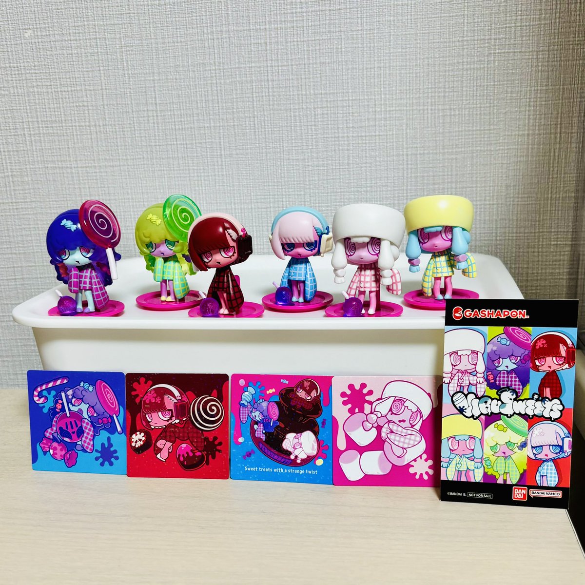 purupuddingg's tweet photo. ウイルスイーツのガチャやってきたー！
2つだけオマケついてないけど最高👍カワイイ✨️ https://t.co/0qwrBiSVJc