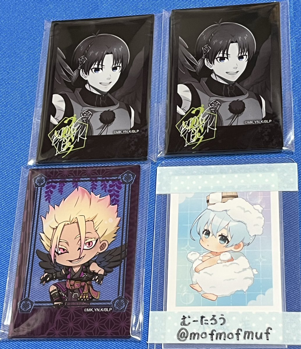 mofmofmuf's tweet image. 【交換】ブルーロック　ブルロ　スマイルベースカフェ　スマべ　天狗茶亭  アクリルカード

譲)潔(等身2)・士道(ミニキャラ)
求)凪・氷織

郵送または11日池袋手渡し
お気軽にお声がけください