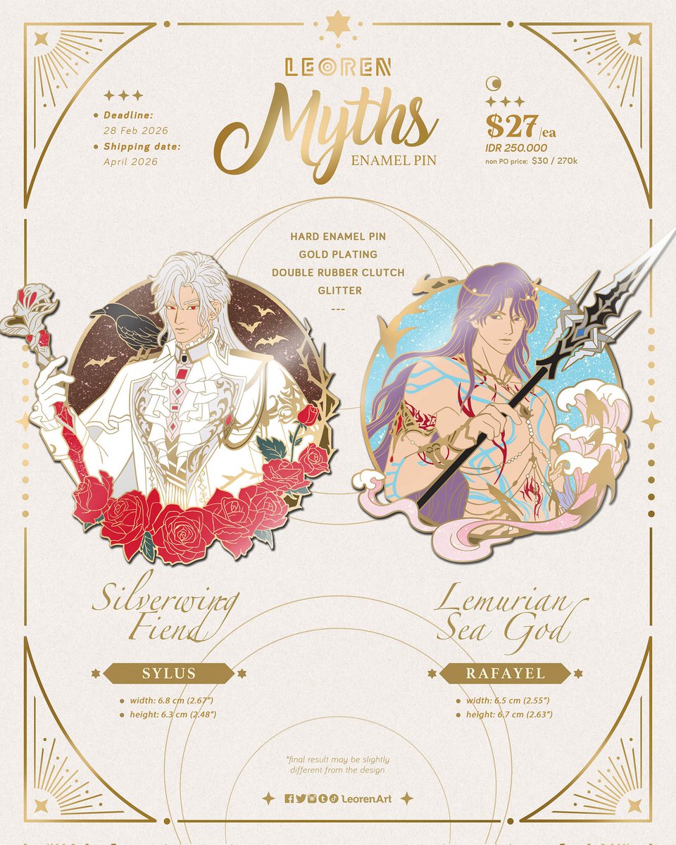 Love and Deepspace
✨️ Myths 2.0 ✨️

I decided to release these 4 first while waiting for Caleb's new Myth.

RT + follow + comment your 2 fave Myths for a chance to win them~