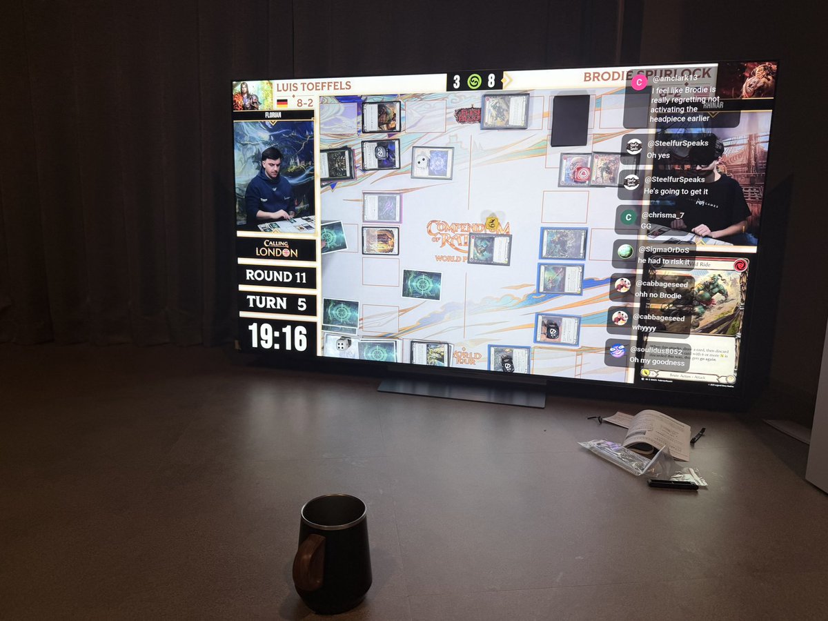 Just moved to Tokyo.
> No bed
> No chairs
> No refrigerator nor laundry machine

Just my futon, TV and #fabtcg Livestream 😎