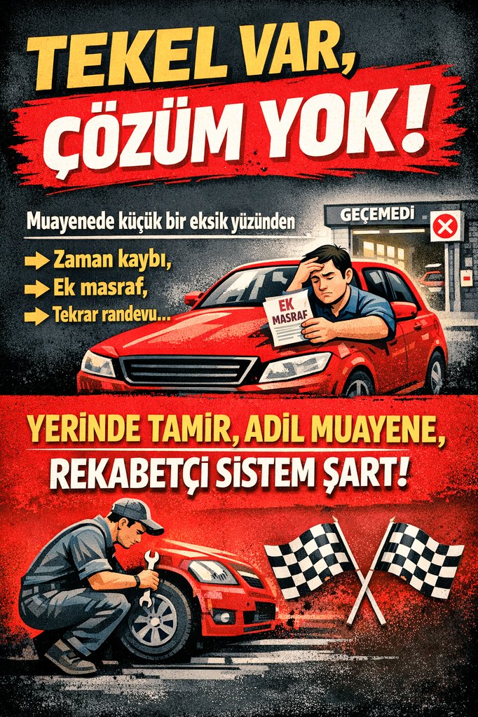 <a href="/balina_avcisi/">Balina Avcısı</a> Muayene istasyonu tekelden kurtarılmalıdır.
Küçük problemler hemen orada tamir edilip Düzeltilmelidir. <a href="/RTErdogan/">Recep Tayyip Erdoğan</a>