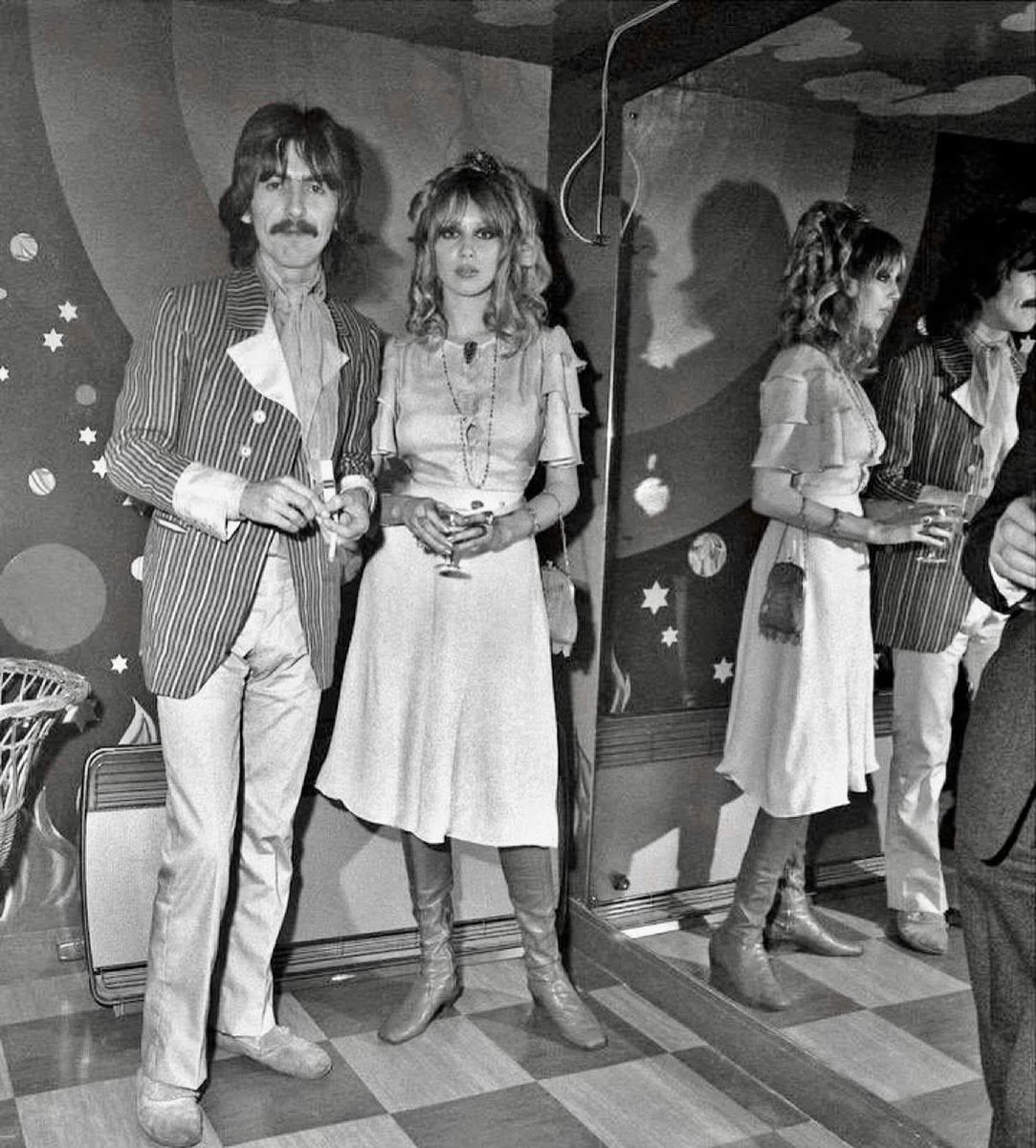 George and Pattie, December 1967 at the opening of the Apple Boutique in London.