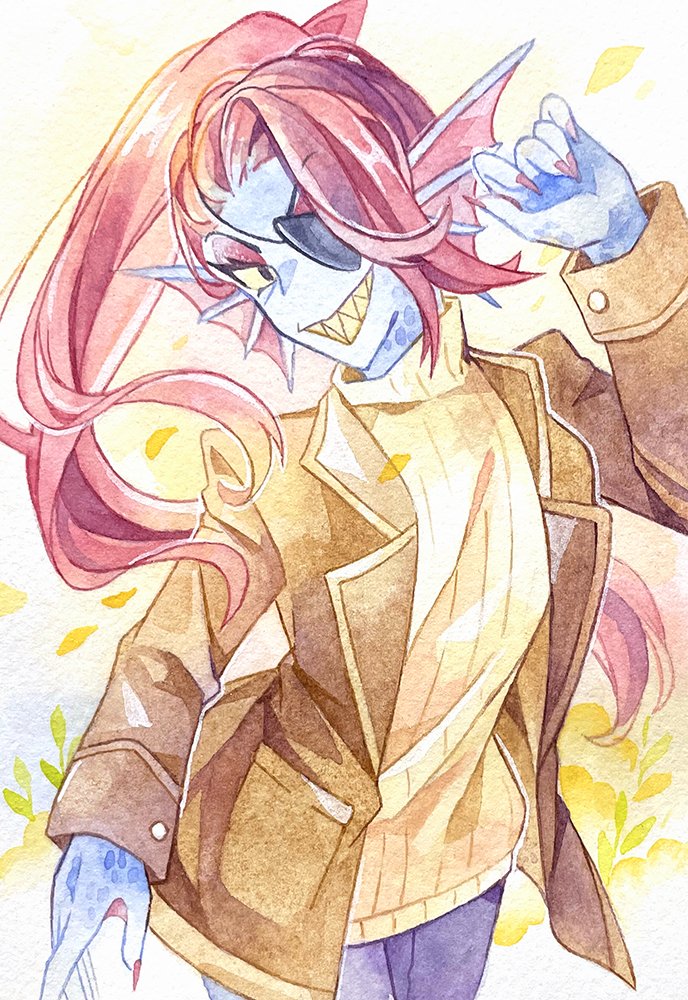 久しぶりの水彩原画…！！ アナログはやっぱり難しい。葉書サイズです