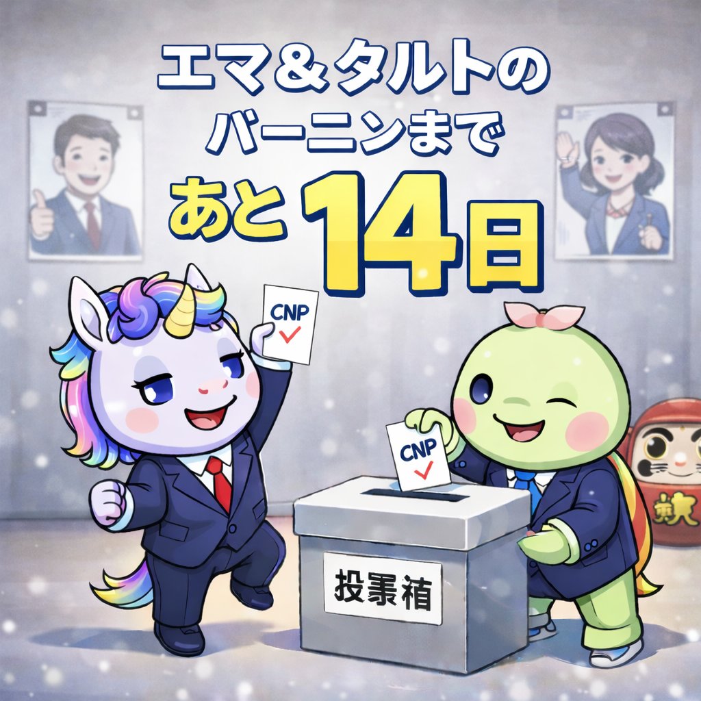 🦄あと14日🐢
エマとタルトのバー忍は2月22日(日)🔥
#エマタルカウントダウン #CNP