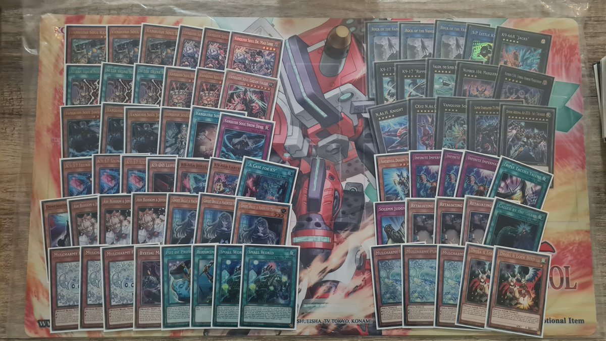 Nexus Case tournament, 5-0 in swiss. Ycs prep looking good, I guess I just gotta win more die rolls.

R1 VS K9 2-1 🟩
R2 Radiant Typhoon 2-0 🟩
R3 Dracotail 2-1 🟩
R4 K9 VS 2-0 🟩
R5 Mitsu Fiendsmith 2-0 🟩