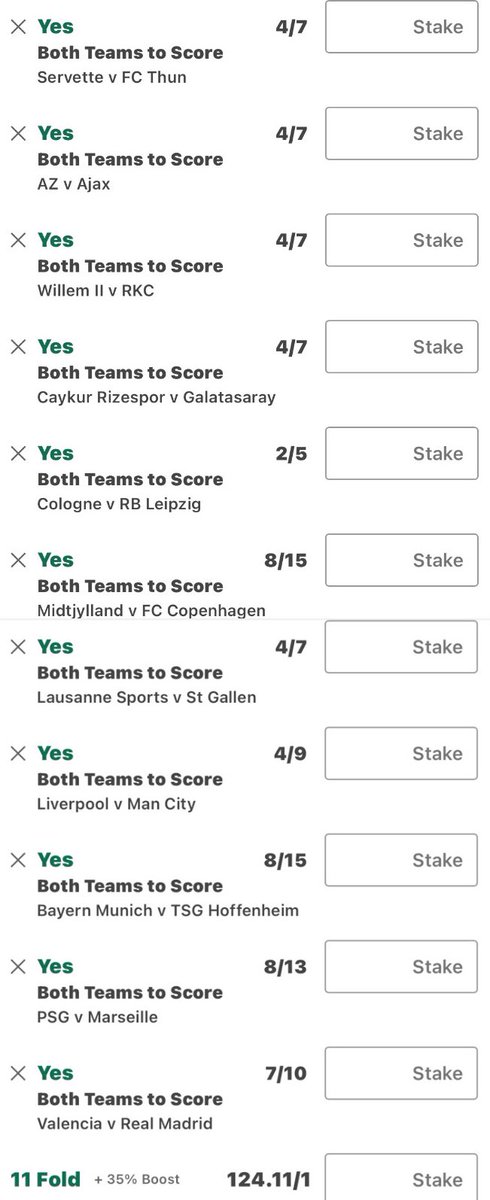 The best ACCA you’ll see this Sunday. 

🔥 124/1 ODDS 🔥

£5 into £842.75 🚀💰

£100 cash to a ❤️ and RT 🔁 this post if it lands.