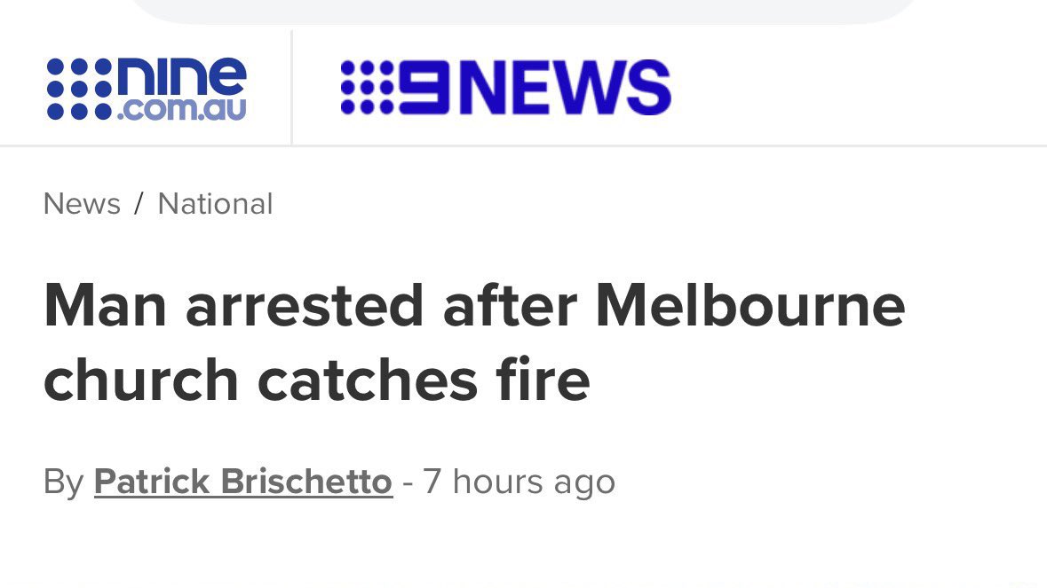 TimesB29989108's tweet photo. 🚨#BREAKING: Australian church didn't "catch fire"—it was deliberately firebombed by an anti-Christian radical.
#ChurchAttack #Firebombing #AntiChristian #AustraliaNews #BreakingNews https://t.co/tZtgxkxnBE