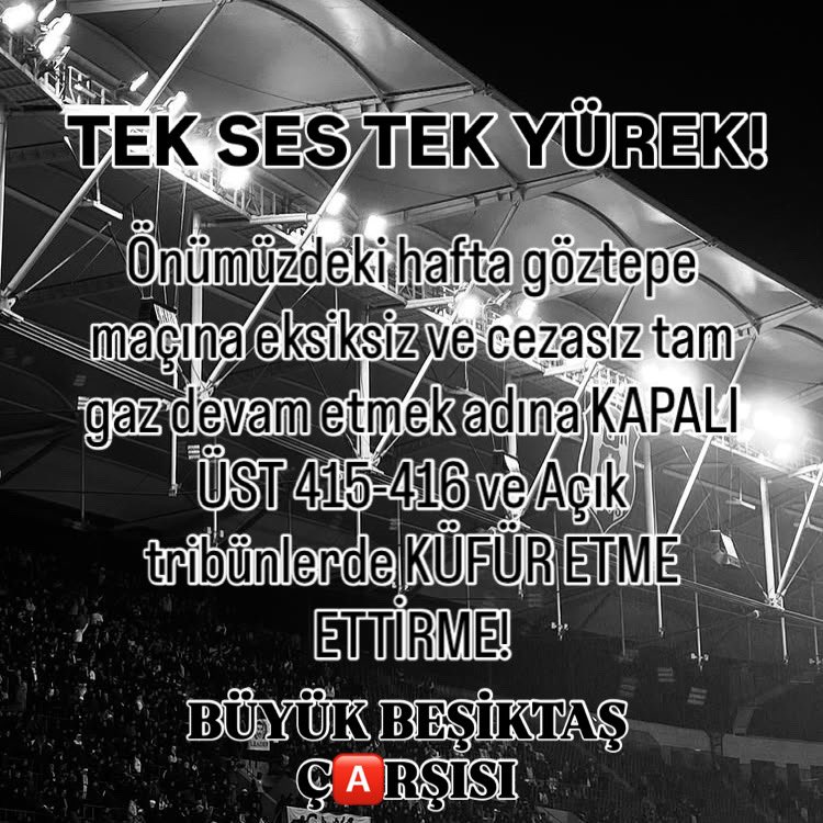 SADECE BEŞİKTAŞ!

#çArşı