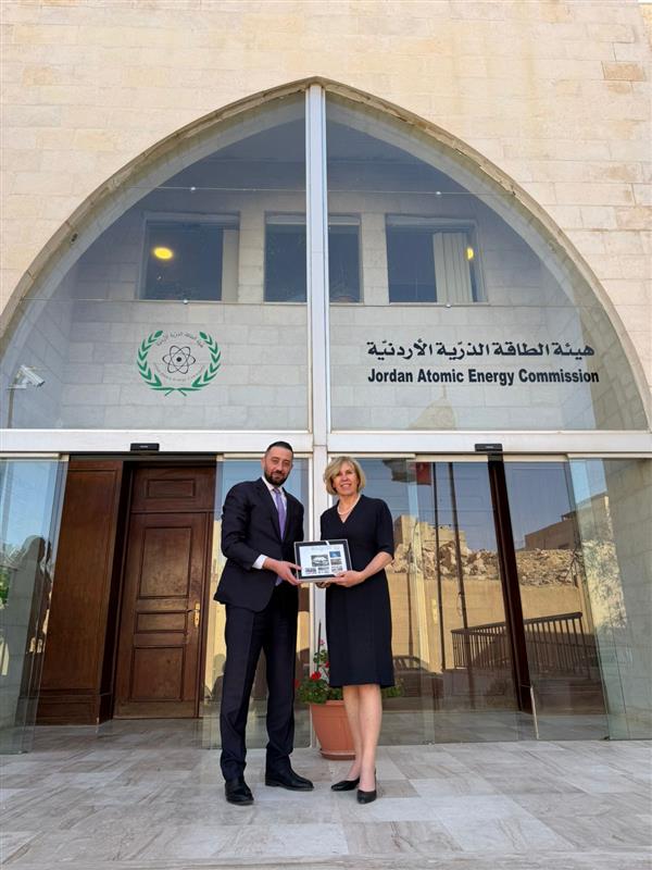 AusAmbJO's tweet photo. On Monday, I met with Dr. Ahmad Al-Sabbagh, Secretary General of the Jordan Atomic Energy Commission @Jordan_JAEC , to discuss avenues for technical cooperation and advancements in nuclear technology. https://t.co/3NhhHOHOwS
