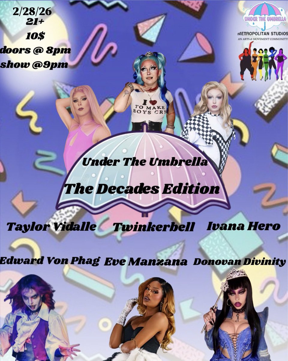 theetwinkerbell's tweet photo. Alsooo HUGE ANNOUNCEMENT, I now have my own All trans cast show at metropolitan studios in Atl ! I’ve been working my butt off to make this monthly show happen! Our First 3 dates are 2/28, 3/7 and 4/18 ! So If your atl you should come out and support https://t.co/NEOM9Tmfn6