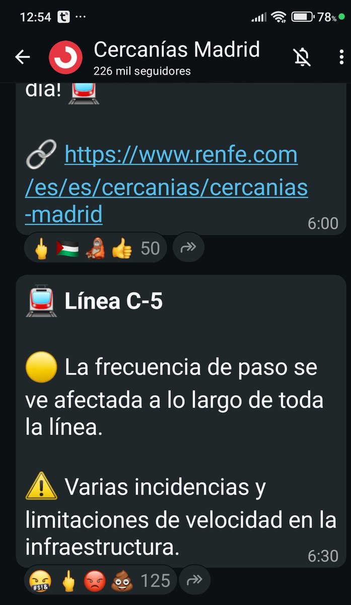 pilarglez67's tweet photo. @CercaniasMadrid Y sobre ésta "incidencia" que lleva 4 días en la C5, algo que decir? https://t.co/w1gPUfLuvC