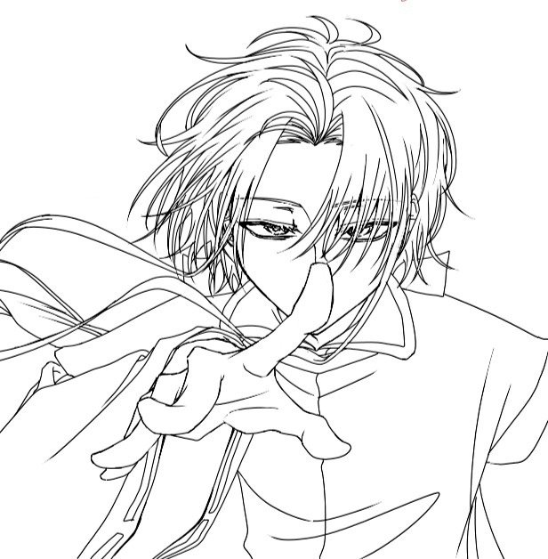 雨羅水さん(@urasui6115 )の線画お借りしてやっと塗り終わりました