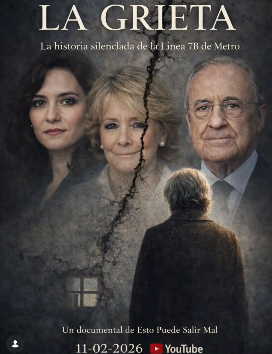 MHA85228220's tweet image. La Grieta: el documental sobre la tragedia de la línea 7B de metro. Estreno el miércoles 11 a las 15:00 hora española, una hora menos en Canarias. Sigamos apoyando y dando voz a las familias de @AfectadosLinea7
#documental #politica #ayuso #periodismo #noticias