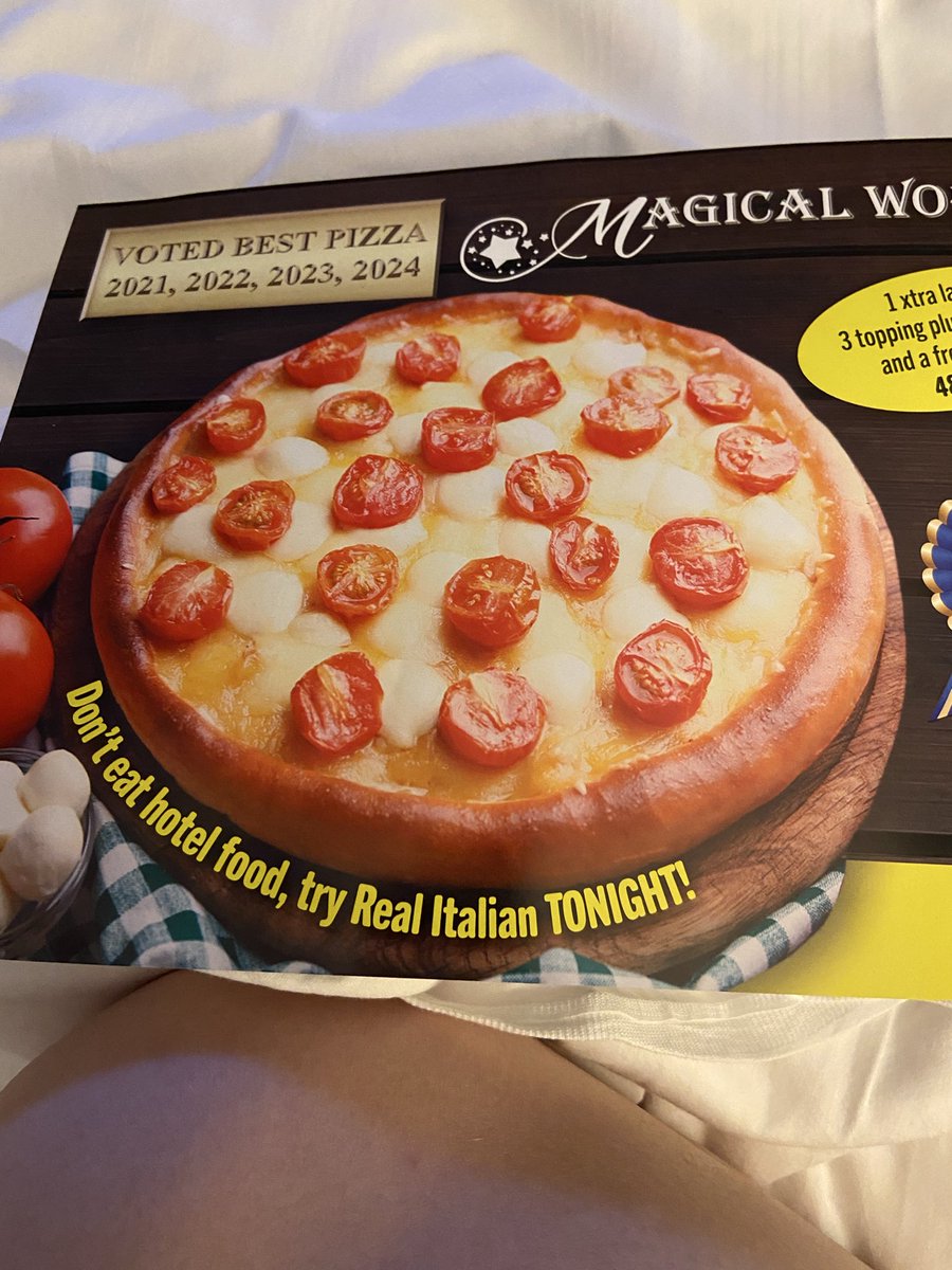 Always have a bunch of questions whenever I get this… Who voted it best pizza all those years? People actually order? Why wouldn’t people just go anywhere on site for pizza? How do they even get in?!