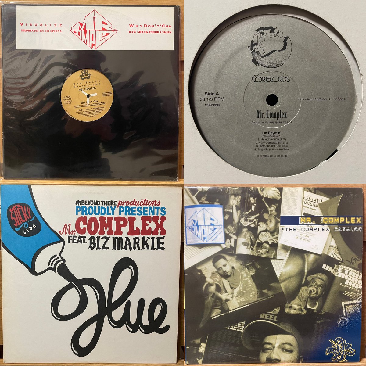 NY Queens MC【MR.COMPLEX】、DJ SPINNA PRO作品は今もプレイする作品が多数。
当時のアングラドリームチーム【POLYRHYTHM ADDICTS】は最高でした。
Rawkusから出ていた12インチは放出しちゃったな。保管している放出レコ箱見てみたら救出されず何枚か残っていたので、手元に残す事にします。