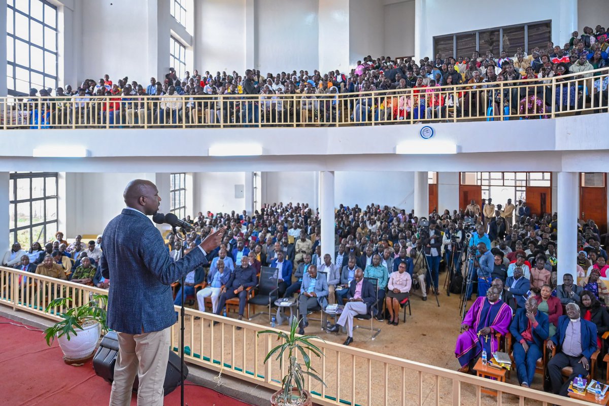 kipmurkomen's tweet photo. The church plays a significant role in promoting peace and cohesion between communities. Our partnership with the church and other religious organisations is therefore critical in our ongoing efforts to pacify some pockets in the country still experiencing sporadic incidents of insecurity.

We commend our security agencies, religious groups and communities for their contributions, which have enabled us to make great progress in our renewed fight against banditry in parts of the Kerio Valley, Upper Eastern and Northern Kenya. 

Joined leaders and faithful of AIC Kapsowar Sanctuary, Elgeyo Marakwet County, for Sunday service and support for the church’s development initiatives.  We later addressed students of Moi Kapsowar Girls Secondary School.

Present were Head of Public Service @koske_felix,  Governor @rotichwisley , Senator William Kisang, MPs Timothy Kipchumba (Marakwet West) and Caroline Ng'elechei (County), Central Bank Deputy Governor Dr Susan Koech and KAA Chairman Caleb Kositany, among other leaders and stakeholders.