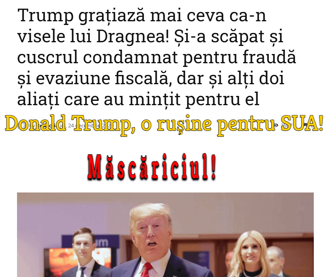 Fostul preşedinte al SUA, Clinton, era să fie demis de Congresul american, deoarece şi-a lăsat „trabucul” în gura unei stagiare majore şi vaccinată de la Casa Albă.

Donald Trump a violat o copilă de 13 ani şi Congresul american nu dă niciun semn că Trump ar putea avea probleme.
